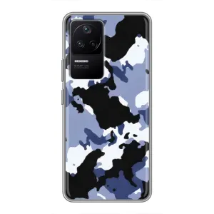Камуфляжный Чехол для Поко Ф4 (5G) (Камуфляжный Серый)