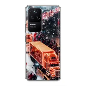 Чехлы на Новый Год Xiaomi POCO F4 (5G) (Кока Кола)