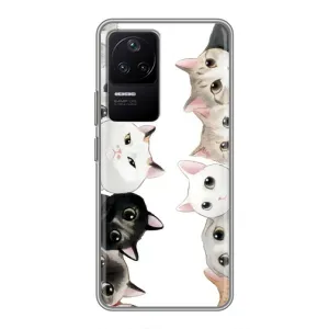 Силиконовый чехол с котиком для Xiaomi POCO F4 (5G) (Коты)