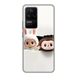 Чехол с принтом Лабубу для Xiaomi POCO F4 (5G) (Фигурки Labubu)