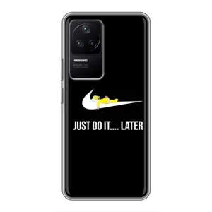 Силиконовый Чехол на Xiaomi POCO F4 (5G) с картинкой Nike (Later)