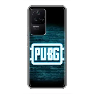 Чехол (TPU) с картинкой "Лого Пабг" на Поко Ф4 (5G) (Лого PUBG)