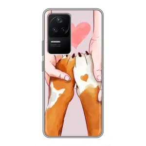 Чехол (ТПУ) Милые собачки для Xiaomi POCO F4 (5G) (Любовь к собакам)
