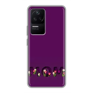 Чехлы на день мамы для Поко Ф4 (5G) (Мама с цветами)