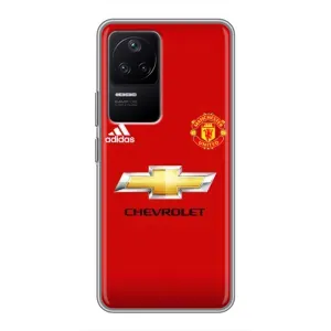 Силиконовые Чехлы принт Футбол на Xiaomi POCO F4 (5G) (Man United)