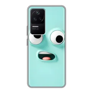 Силиконовые Чехлы (смешные стикеры) для Xiaomi POCO F4 (5G) (Забавное мятное лицо)