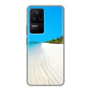 Летний Чехол на Xiaomi POCO F4 (5G) (Море песок)