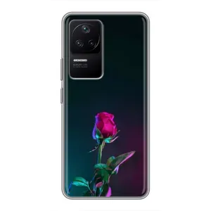 Чехлы с принтом Розочки для Xiaomi POCO F4 (5G) (Ночная роза)