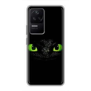Чехол дракон Беззубик для Xiaomi POCO F4 (5G) (Глаза Беззубика)