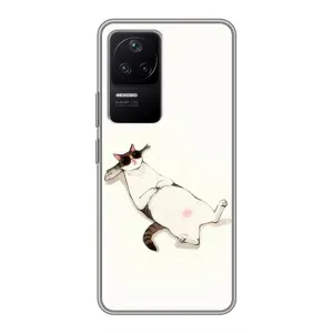 Чехол на тематику: Коты для Xiaomi POCO F4 (5G) (Отдых)
