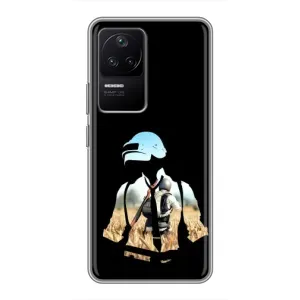 Силиконовый чехол с картинкой "Герой Pubg" на Xiaomi POCO F4 (5G) (Пубг мен)