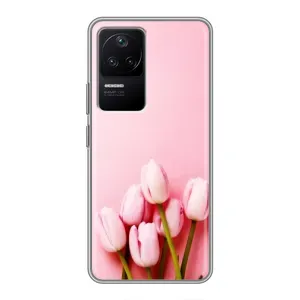 Чохли з картинкою (Тюльпани) на Поко Ф4 (5G) (Рожеві тюльпани)