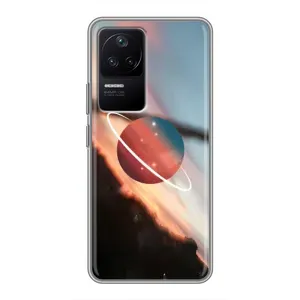 Чехол (ТПУ) с планетами на Xiaomi POCO F4 (5G) (Сатурн)