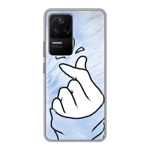 Чехлы (Знак сердечка) на Xiaomi POCO F4 (5G) (Сердечка знак)