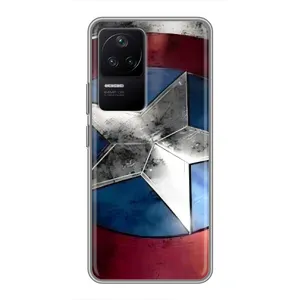 Чехол с Щитом Капитана Америки на Xiaomi POCO F4 (5G) (Щит Капитана Америки)