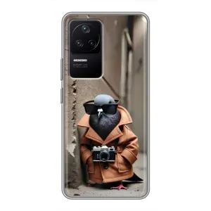 Чехол с мемами тралалело тралала для Xiaomi POCO F4 (5G) (Шпиониро голубио)