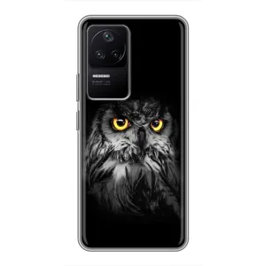 Чехлы с принтом СОВЫ для Xiaomi POCO F4 (5G) (Сова на чёрном)