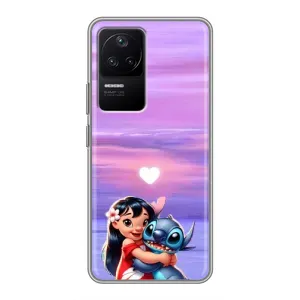 Чехол с рисунком Стич для Xiaomi POCO F4 (5G) (Стич и Лило)