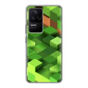 Чохли для Xiaomi POCO F4 (5G) (Персонажі МайнКрафт) (Текстура)