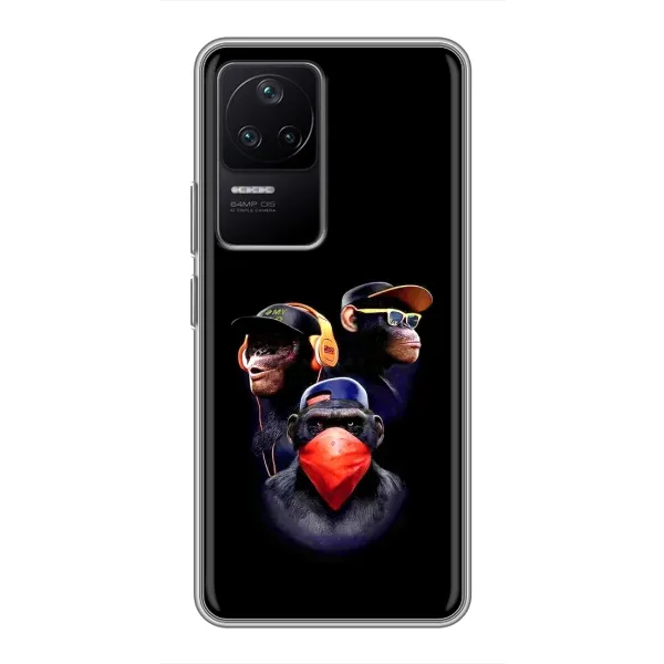 Чехол с рисунком «Три обезьяны» для Xiaomi POCO F4 (5G) Чехол с рисунком «Три обезьяны» для Xiaomi POCO F4 (5G)
