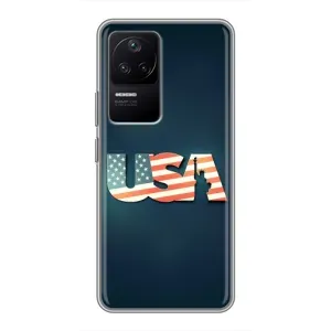 Чехол Флаг USA для Xiaomi POCO F4 (5G) (USA)