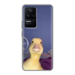 Бампер с принтом Мемы для Xiaomi POCO F4 (5G) (Утка)