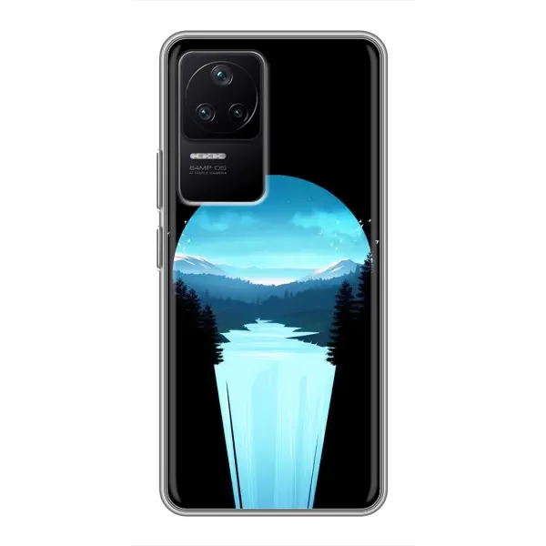 Чехол с рисунком «Синий Водопад» для Xiaomi POCO F4 (5G) Чехол с рисунком «Синий Водопад» для Xiaomi POCO F4 (5G)