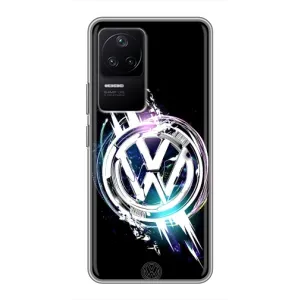 Чехол "Фольксваген" для Xiaomi POCO F4 (5G) (Volkswagen на черном)
