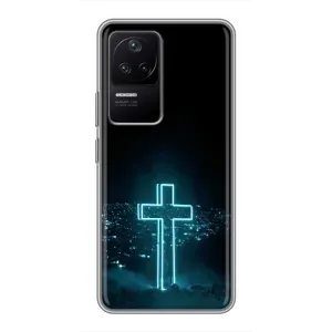 Чехлы для Поко Ф4 (5G) (Крест Иисуса) (Яркий Крест)
