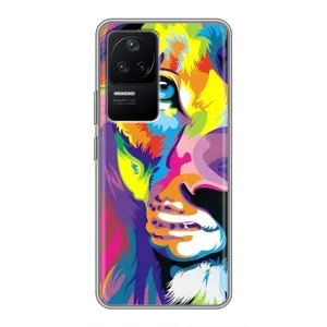 Чехол с картинкой на Xiaomi POCO F4 (5G) (Яркий Лев)