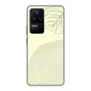 Чохол квітковий дизайн для Xiaomi POCO F4 (5G) (Зелений фон)