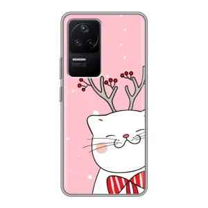 Чехол на тематику: Коты для Xiaomi POCO F4 (5G) (Зимний кот)