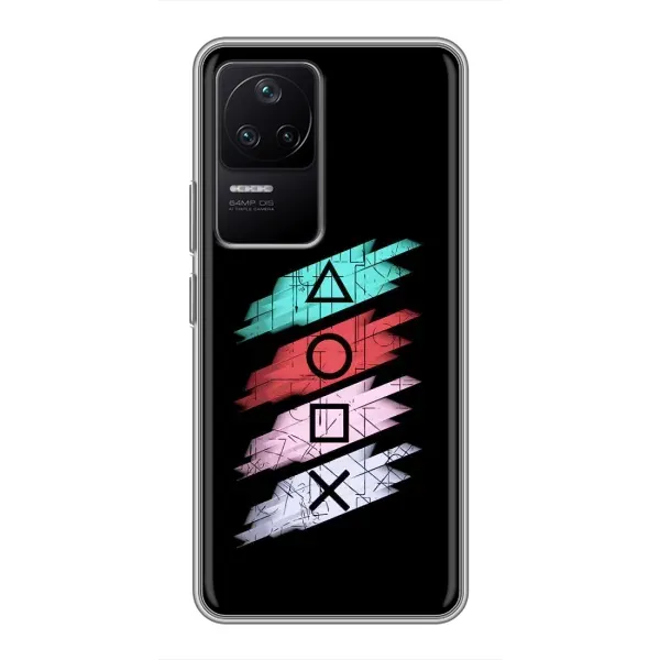 Чехол с рисунком «Значки Sony» для Xiaomi POCO F4 (5G) Чехол с рисунком «Значки Sony» для Xiaomi POCO F4 (5G)