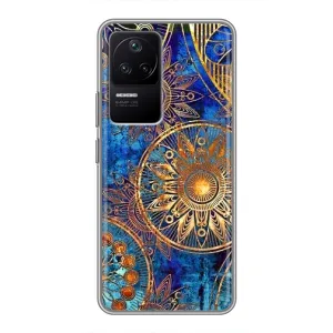Чехлы со смыслом для Xiaomi POCO F4 (5G) (Золотые узоры)