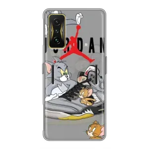 Силиконовый Чехол Nike Air Jordan на Поко Ф4 GT (Air Jordan)