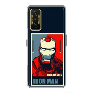 Чехол Супергерой Железный человек на Xiaomi POCO F4 GT (Art Iron man)