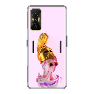 Чехол с Прикольным принтом на Xiaomi POCO F4 GT (АРТ Статуя)