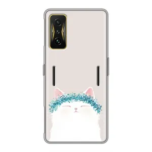 Чехол на тематику: Коты для Xiaomi POCO F4 GT (Белый котик)