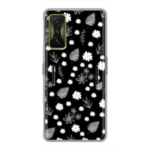 Чехлы с тематикой "ЦВЕТЫ" на Xiaomi POCO F4 GT (цветение на чорном)