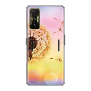 Силиконовый Чехол с одуванчиками на Xiaomi POCO F4 GT (Цветок-одуванчик)
