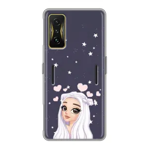 Чохол Стильні дівчата на Xiaomi POCO F4 GT (Дівчина та серця)