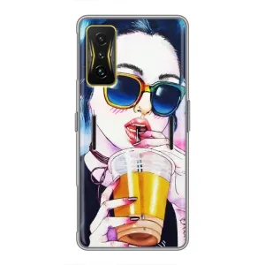 Чохол з картинкою Модні Дівчата Xiaomi POCO F4 GT (Дівчина з коктейлем)