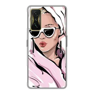 Чохол з картинкою Модні Дівчата Xiaomi POCO F4 GT (Дівчина в халаті)