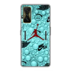 Силиконовый Чехол Nike Air Jordan на Поко Ф4 GT (Джордан Найк)