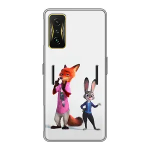 Силиконовый чехол с принтом Зоотрополіс для Xiaomi POCO F4 GT (Джуди и Ник)