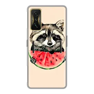 Силиконовый Чехол с Енотами на Xiaomi POCO F4 GT (Енот)