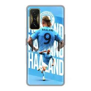 Чехлы с принтом для Xiaomi POCO F4 GT Футболист (Erling Haaland)