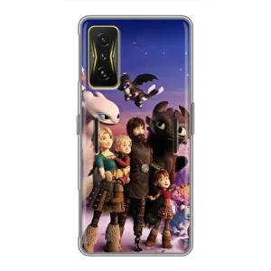 Чехол дракон Беззубик для Xiaomi POCO F4 GT (Герои дракона)