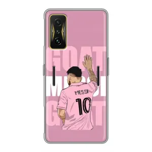 Чехлы Лео Месси в Майами на Xiaomi POCO F4 GT (GOAT MESSI)
