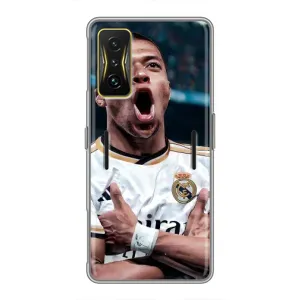 Чехол (TPU) с Футболистом на Xiaomi POCO F4 GT (Гол Мбаппе)